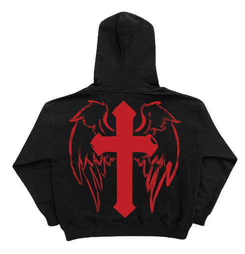 Angelic embroidery Full zip-ups