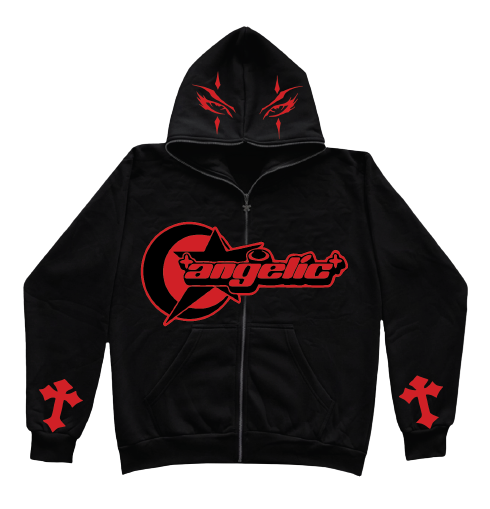 Angelic embroidery Full zip-ups