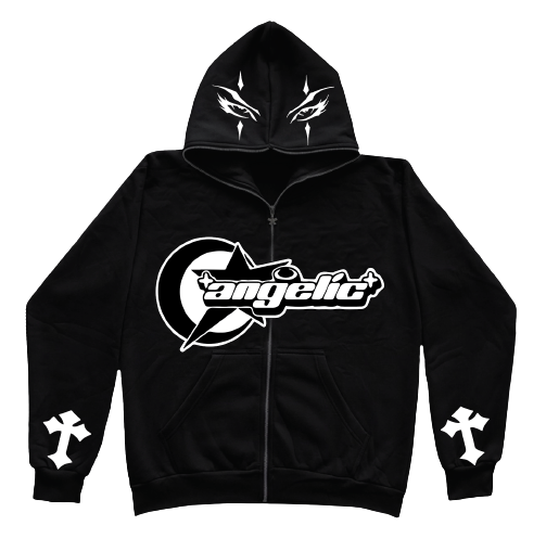 Angelic embroidery Full zip-ups